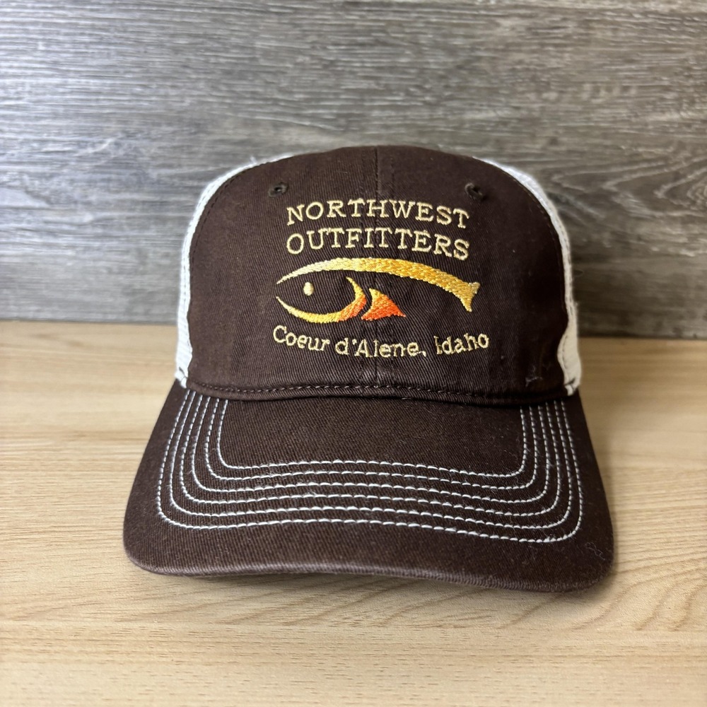 Northwest Outfitters Hat Cap Strap Back Trucker Mesh Fishing Idaho Mens